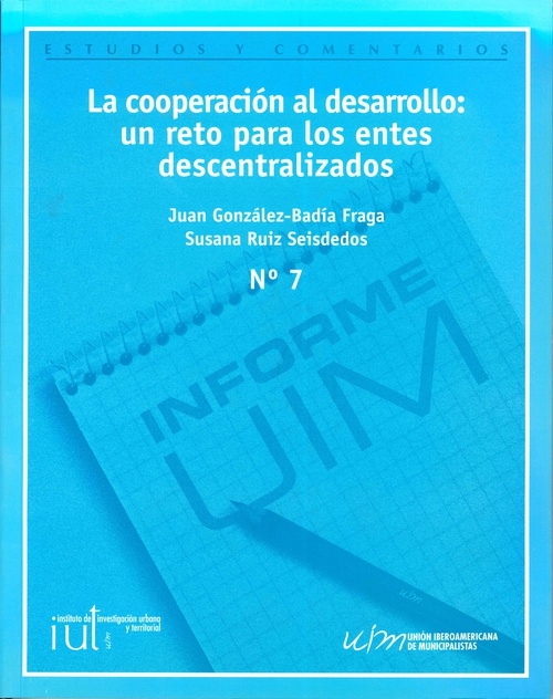 La cooperación al desarrollo: Un reto para los entes descentralizados